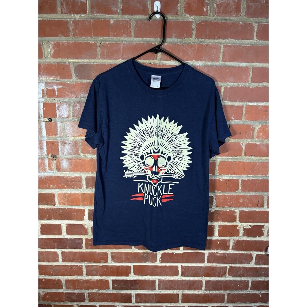Knuckle Puck Punk Rock Band Chicago Native American Indian Logo Adult Medium